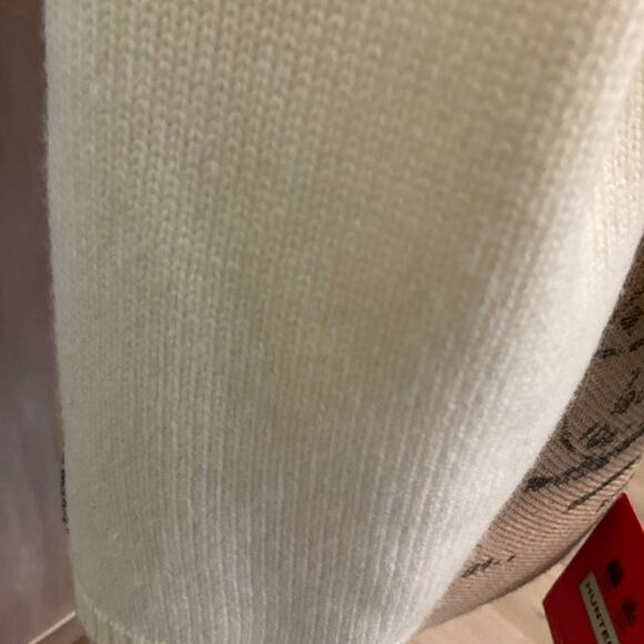 Hunter Play Essential Cream Scarf oversized large warm ivory white winter New - Picture 9 of 9